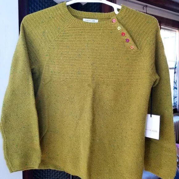 Tabitha Webb Lightweight Wool Sweater Large NWTO - Picture 2 of 6